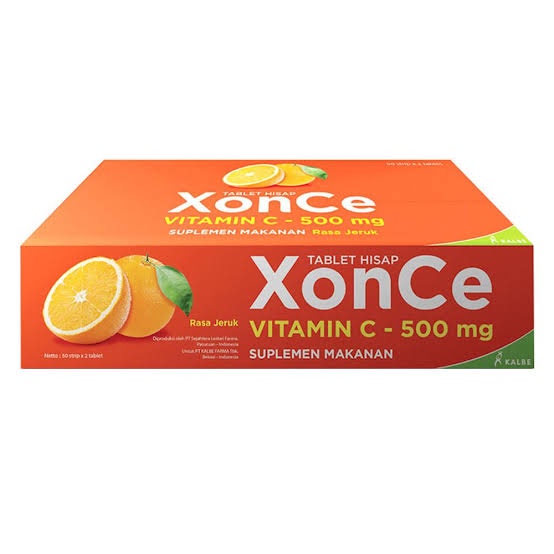 Xonce Vitamin C Hisap BOX (isi 50 Strip) ORIGINAL-BPOM