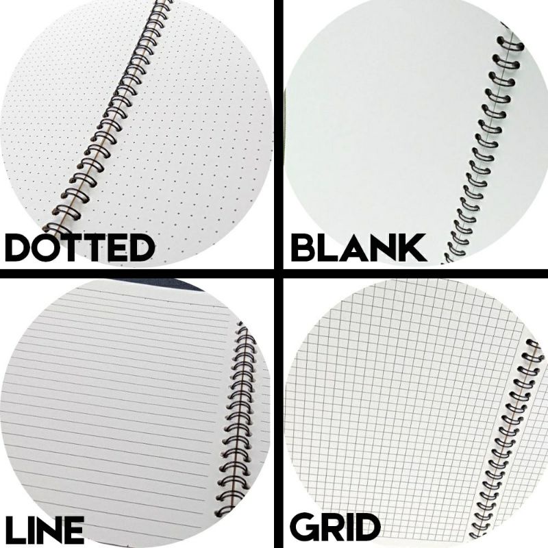 NOTEBOOK A6 / NOTE BOOK JOURNAL / NOTEBOOK AESTHETIC / NOTEBOOK A6 GRID, LINE, BLANK, DOTTED / NOTEBOOK MURAH