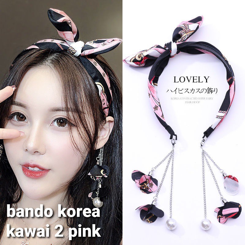 BANDO KOREA KAWAII / BANDO IMPOR / BANDANA / AKSESORIS WANITA ANTING GIWANG / IKAT RAMBUT KUNCIR