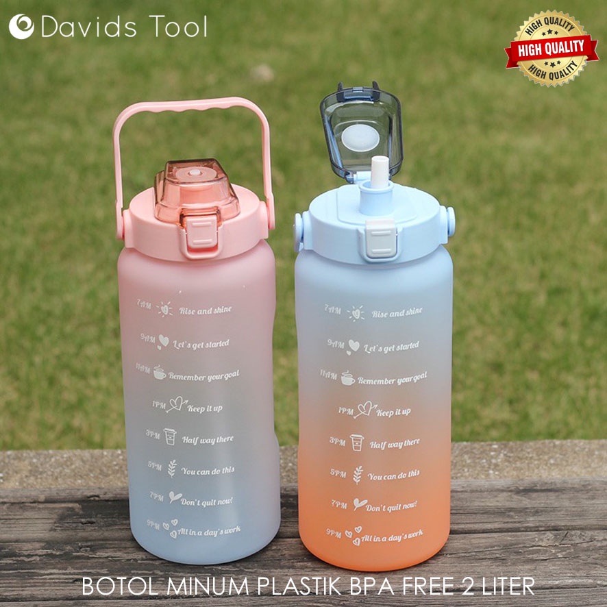 Botol Viral 2 Liter Ori Minum Bpa Free Tumbler Lucu Olah Raga