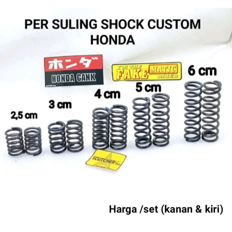 Per Sambungan Suling shock breaker-Rebound-jinjit Matic Honda Beat-Beat Street-Vario-Scoopy-Spacy