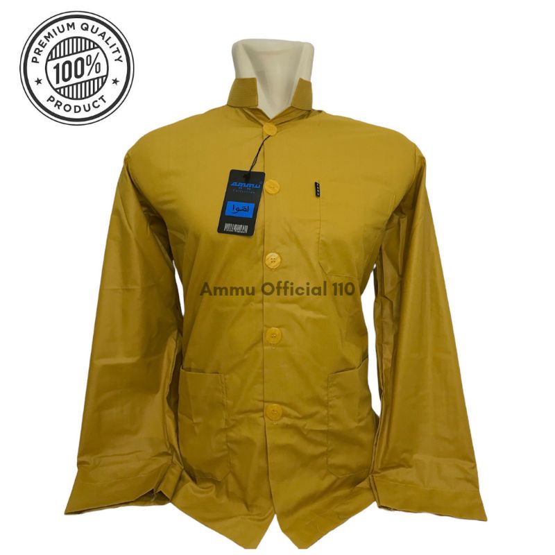 BAJU KOKO AMMU WARNA KUNING KUNYIT/MUSTARD