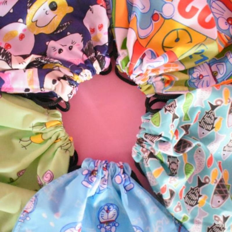 

Tas serut anak goodie bag ultah (motif random)