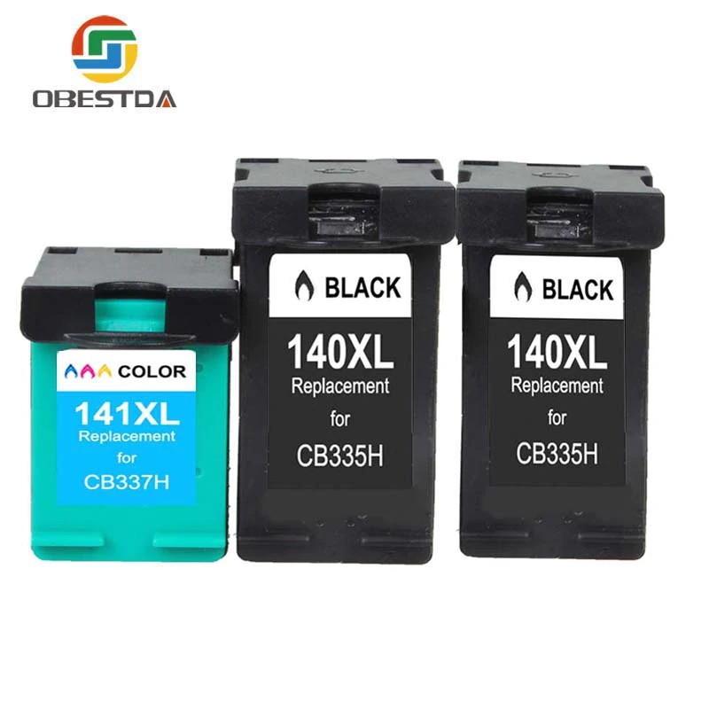 Obestda  Ink Cartridges for HP 140XL 141XL 140 141 Photosmart C4283 C4480 C4583 C4483