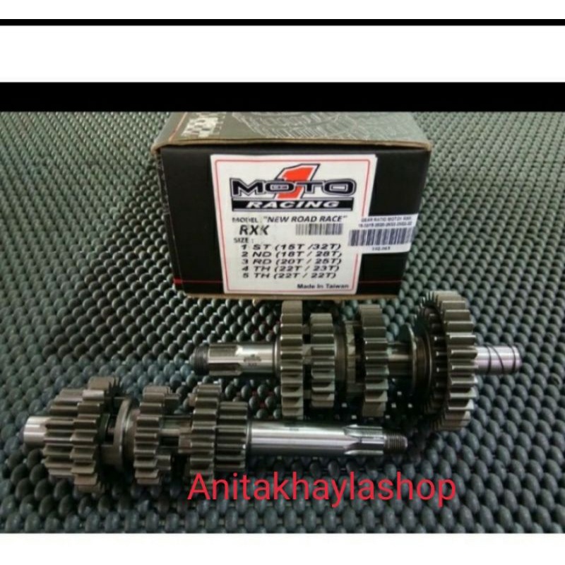 GEAR RASIO SET MOTO 1 YAMAHA RX KING TYPE ROAD RACE
