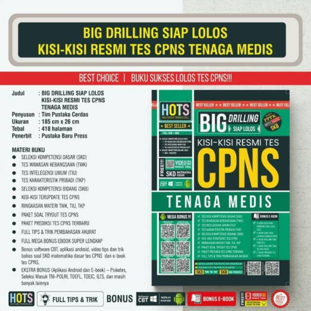 Buku Cpns Big Drilling Kisi Kisi Resmi Tes Cpns Tenaga Medis Shopee Indonesia