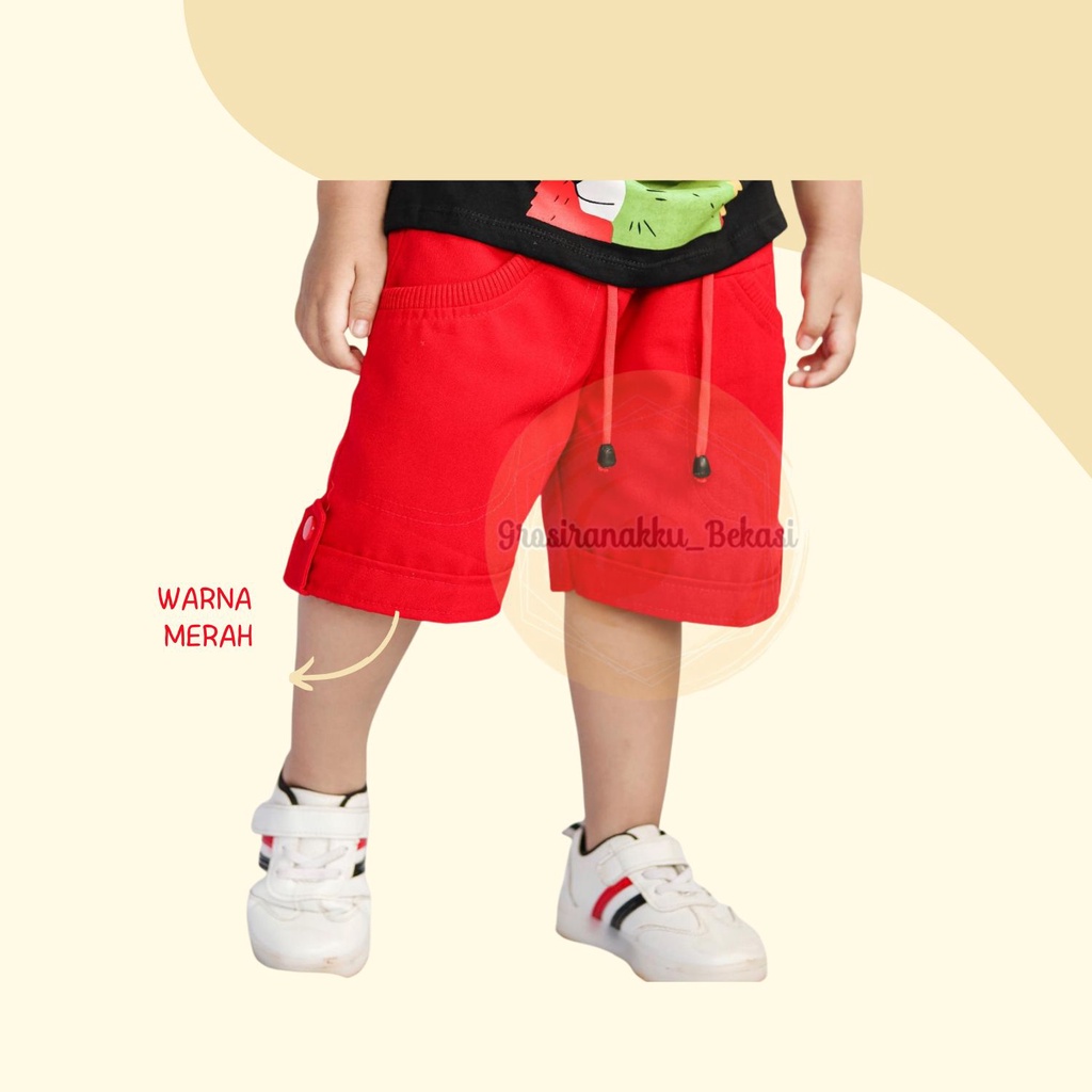 Celana Anak Murah Kekinian Merah Size 1-3Tahun