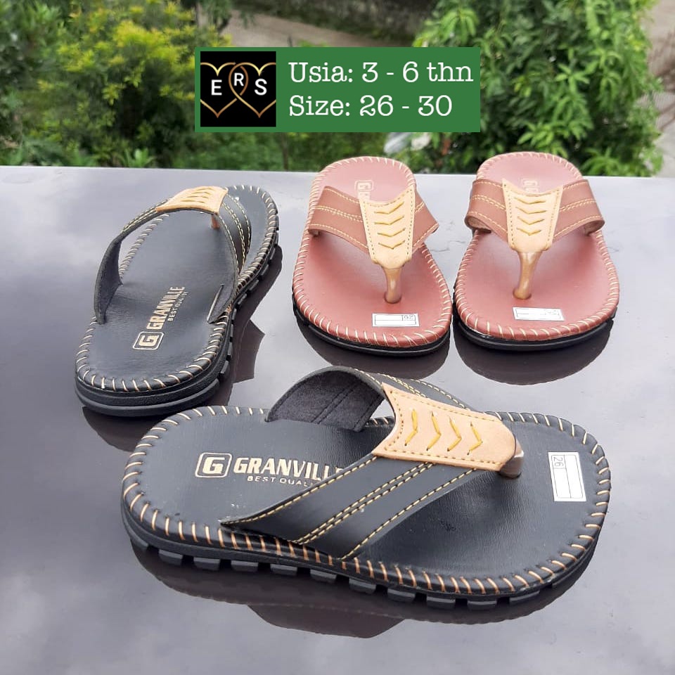 SDL02 Sepatu Sandal Anak Laki Laki kulit PU Umur 3 4 5 6 7 8 9 tahun