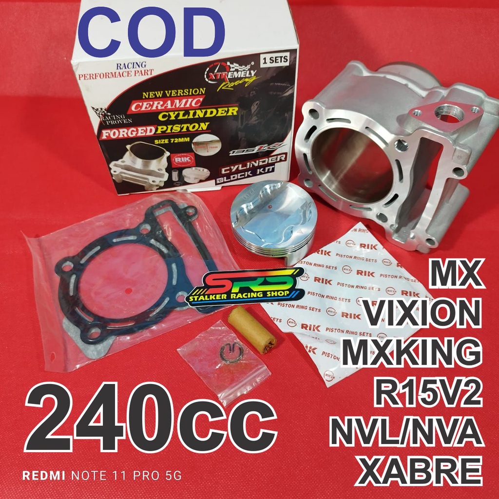 BLOK XTR 72 73 ceramik piston forget fjn Jupiter MX king Vixion new old r15 STRUK UP