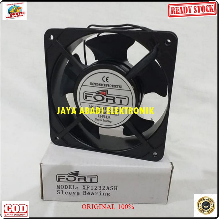 G195 Original Kipas Angin Pendingin air Cooling Fan Axial baling hexos mini portable exhaust sate mesin cpu komputer acc acecoris G195  12 cm x 12 cm x 3,7 cm  Bahan besi hitam 220 Volt  Cooling Fan Merk Input : 220 volt Frekuensi : 50 / 60 Hz Arus : 0.