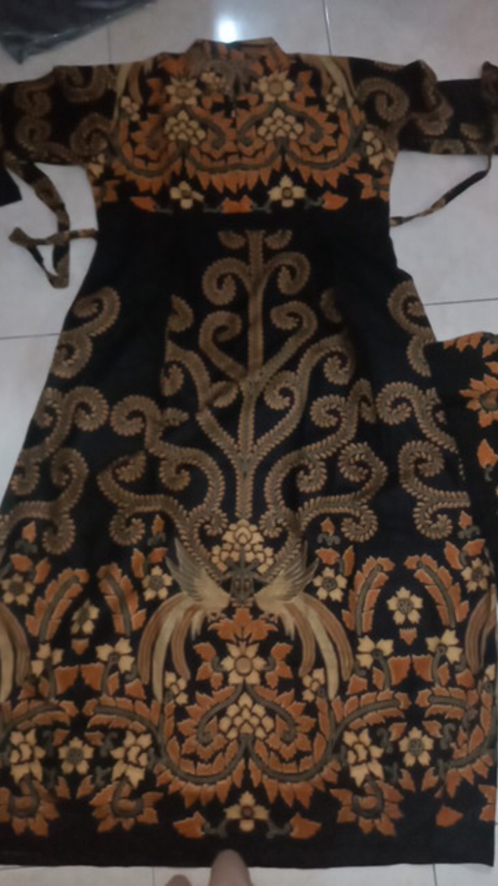 Maura Couple - Sania Ruffle Batik Couple Ori Ndoro Jowi Garansi Termurah Shopee - Batik Modern Solo