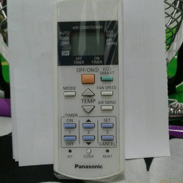 REMOTE REMOT AC PANASONIC ECO SMART ORIGINAL ASLI