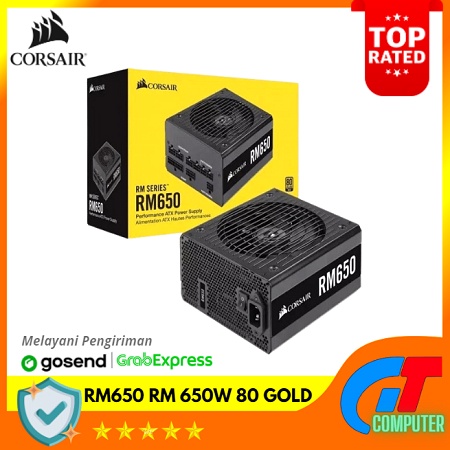 PSU CORSAIR RM650 RM-650 Watt - 80 PLUS® Gold Certified Fully Modular