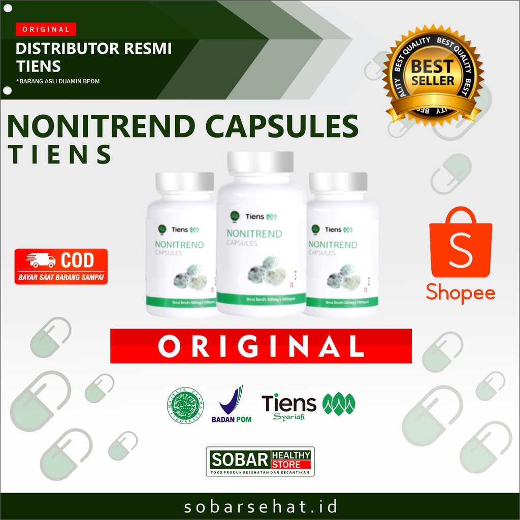 TIENS NONITREND ORIGINAL OBAT DARAH TINGGI 100 KAPSUL