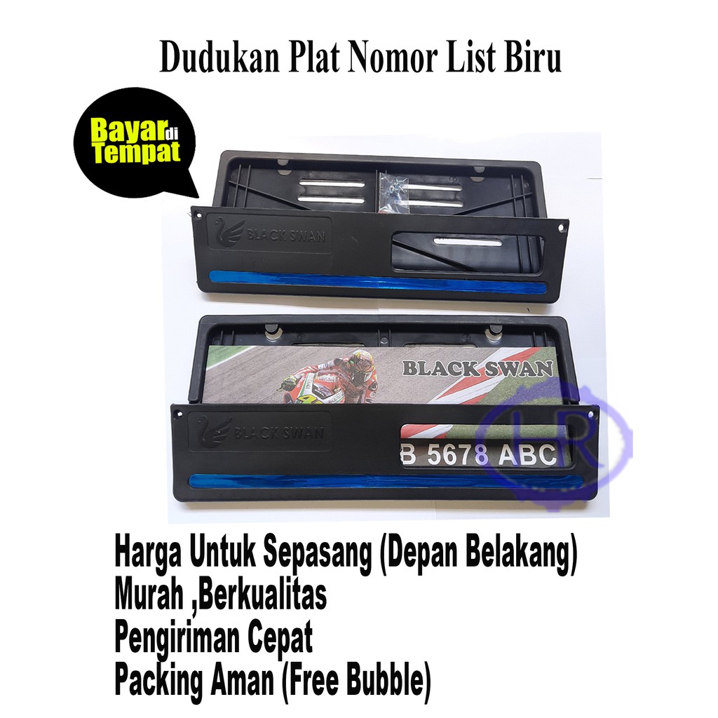 COVER-TEMPAT PLAT NOMOR MOTOR/DUDUKAN PLAT NOMOR MOTOR HONDA LIST MERAH,BIRU,KUNING