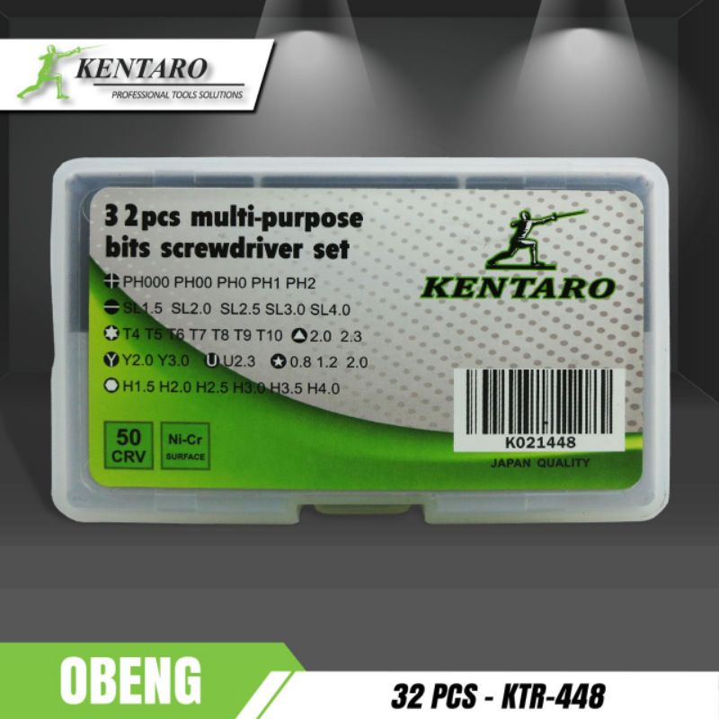 OBENG MULTIFUNGSI 32PCS HP / LAPTOP / JAM TANGAN KENTARO JAPAN QUALITY