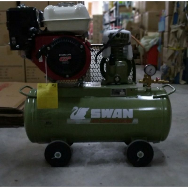 Swan Compressor Kompresor 1/4 HP / PK + Motor Bensin Honda GP160