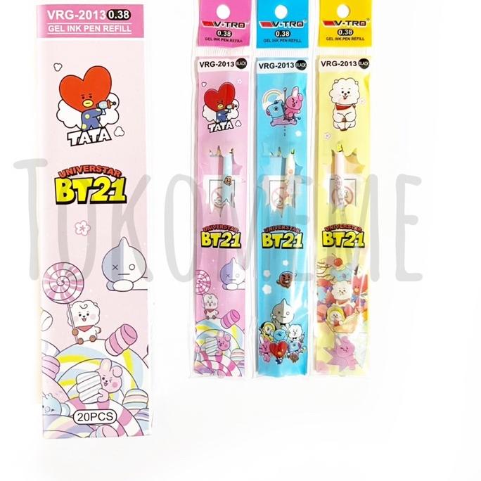 

❤[BIG ⚡ALE!!!]❤ [1Pack=20pcs] Refill Gel Pen Fancy- Isi Ulang Pulpen Gel Lucu- Isi Pulpen Gel Animasi termurah se indonesia
