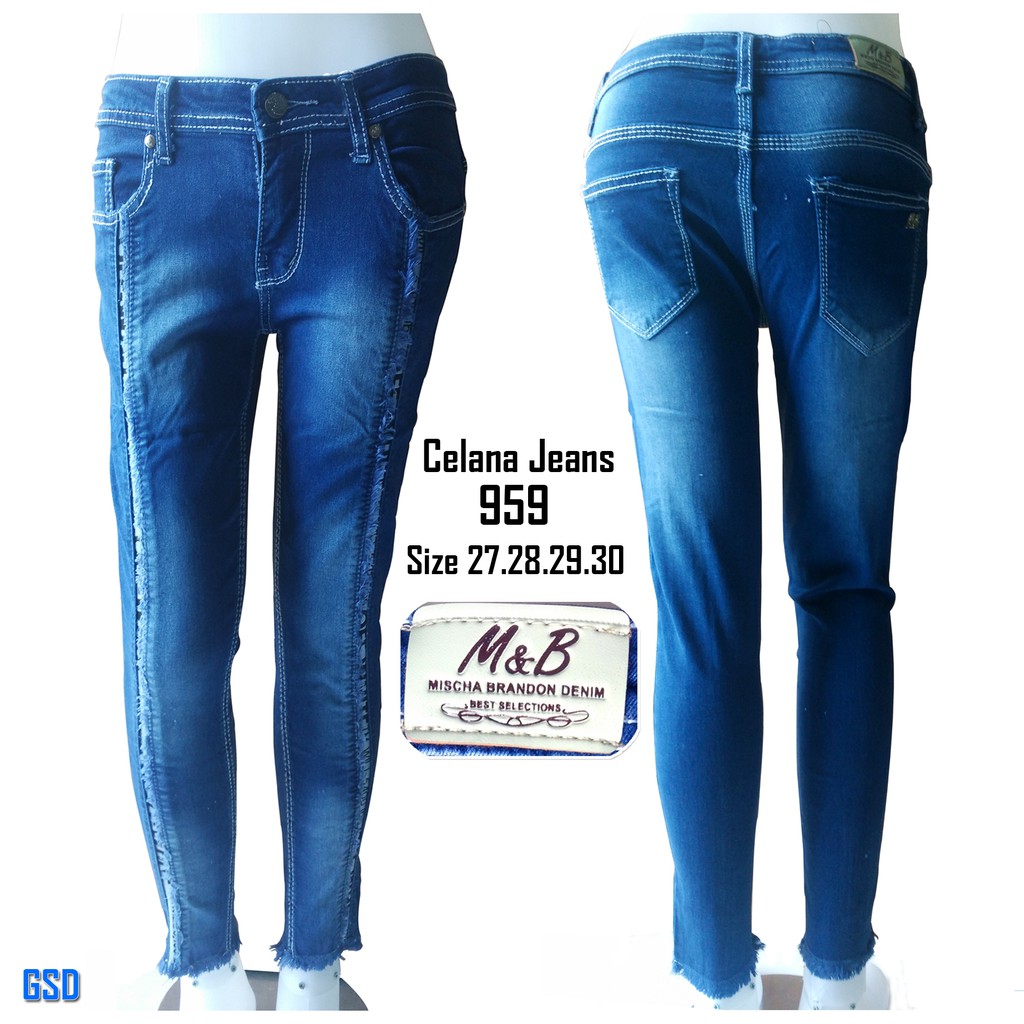 Celana jeans 959/jeans wanita terbaru/celana jeans wanita panjang murah/celana jeans robek