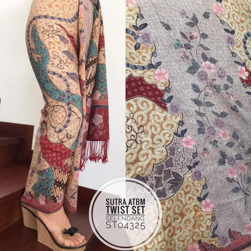 Sarung slendang batik tulis polosan kain katun premium exlusive batik wanita