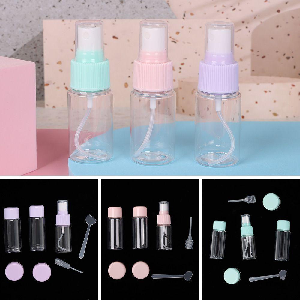 POPULAR Populer 7pcs /pack Set Botol Travel Portabel Aman Dan Tidak Beracun Bahan PVC Wadah Make Up