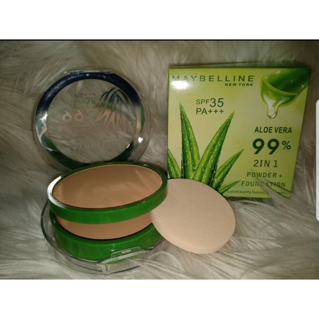 Jual Bedak Maybeline Aloevera 99 2in1 Twc Maybelline 2 In 1 Aloe