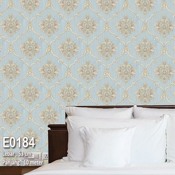 E0184 RONA Wallpaper Batik Wallpaper dinding motif batik Wallpaper Premium (BUKAN STICKER)