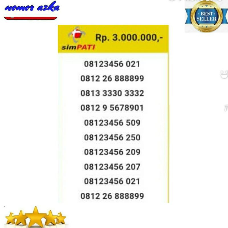 Nomor cantik simpati 0822 9999 4545 seri ABABCDCD 9999 4545 rapi Bsm03