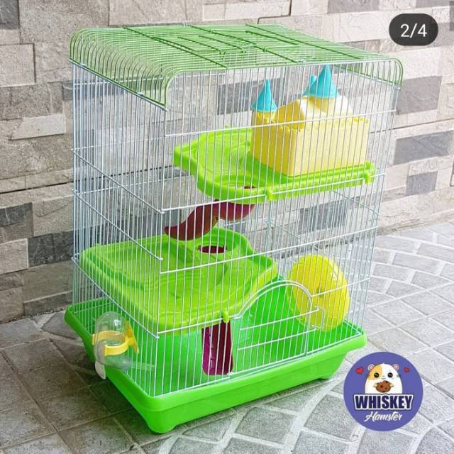 Kandang Hamster HM-303 Castle JUMBO size 34 x 24 x 46 cm FREE BUBLE WRAP