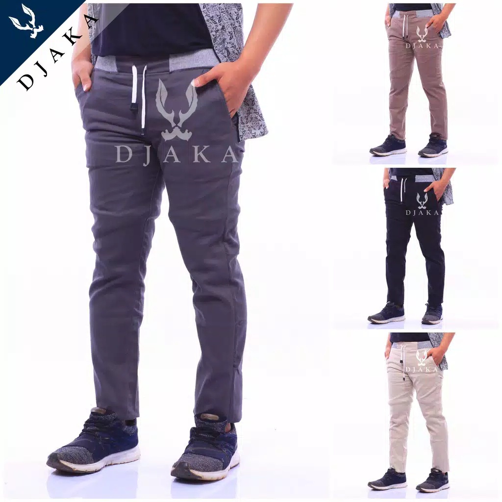 CELANA CHINOS MODEL KOLOR PANJANG//CHINO KOLOR PANJANG PRIA//CELANA PANJANG CHINO PINGANG KARET - Celana Chino panjang Model Rip Kolor Hight Quality Stretch Pinggang mulur Karet/ Celana chino panjang pingang karet