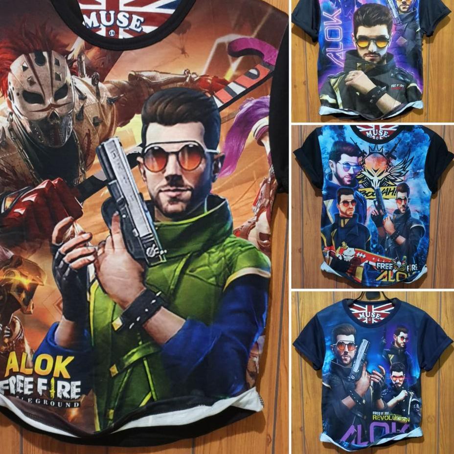 Anita Shop Baju Kaos TShirt Anak Cowok Baju Bettleroyal Karakter DJ Alok FreeFire Game Mabar 3 Shopee Indonesia