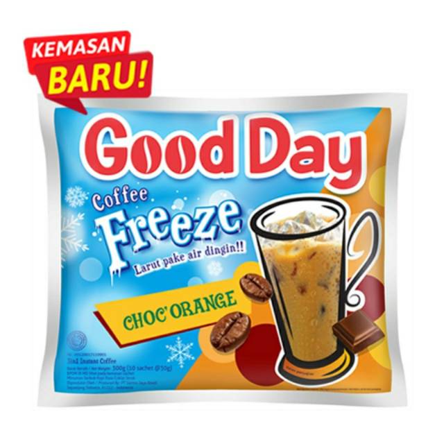 

Good Day Cofee Freze ChocoOrange (1 rcg 10 sachet)