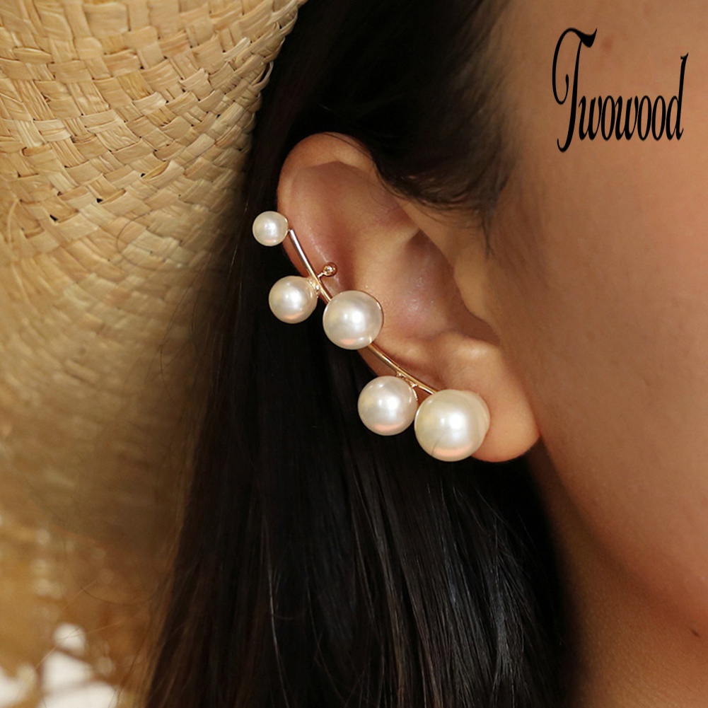 Anting Stud Mutiara Imitasi Untuk Wanita