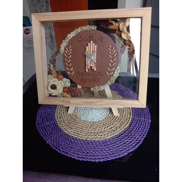 Mahar rustic transparan / Mahar Pernikahan rustic double akrilik