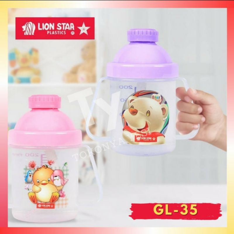 [ ⭐⭐⭐⭐⭐ ] BOTOL MINUM ANAK sedotan balita LION STAR GOGO MUG GL-35 ASLI ORIGINAL