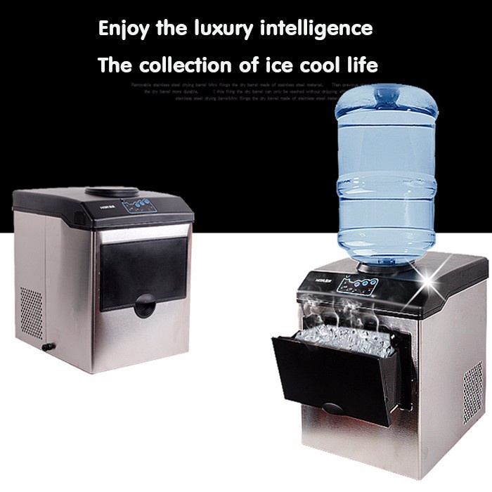 ⚡Galon+Garansi⚡Hicon Ice Maker Mesin es batu kristal pembuat es 30KG/Day terbaik untuk Cafe MMY