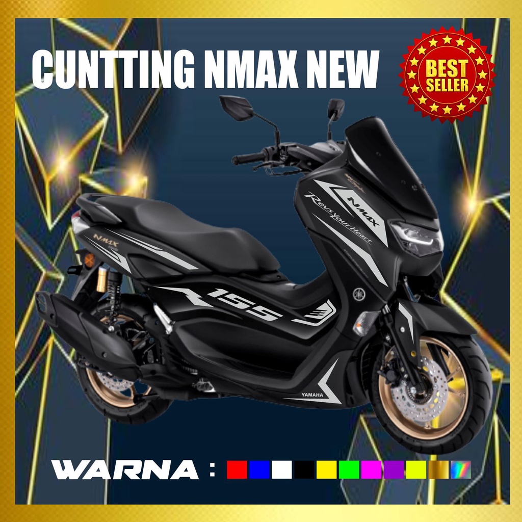 CUTTING STICKER NMAX SIMPLE NMAX BARU WARNA GOLD