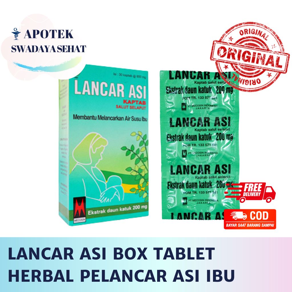 LANCAR ASI BOX Strip - Suplemen Herbal Pelancar ASI Air Susu Ibu