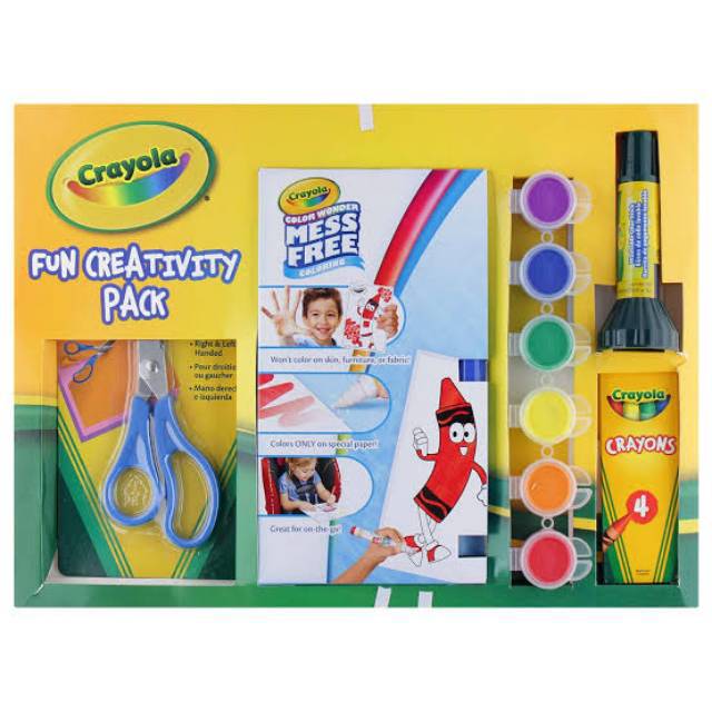 

Crayola Washable Crayola Fun Creativity Pack / Alat tulis anak / Cat air / Gunting anak / Lem anak / Crayon
