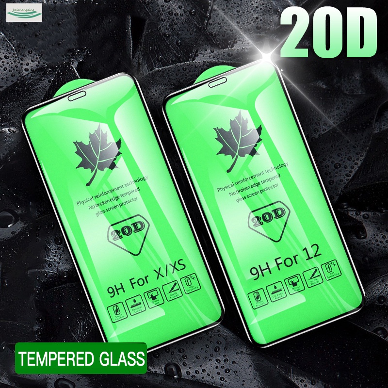 IPhone 13 20D Full Cover Tempered Glass Film for X XR XS 12 11 PRO MAX 6 7 8 Plus Screen Protector
