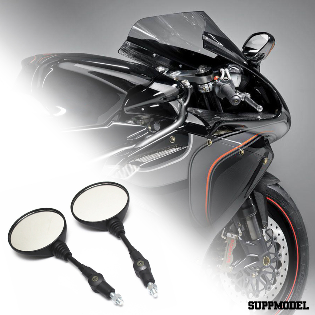 Spm 1 Set Kaca Spion Motor Universal Bentuk Bulat Model Lipat