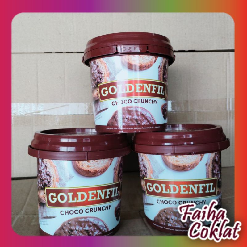 

Snack Selai Goldenfill Crunchy 1kg/Goldenfil Selai Oles Chocomaltine