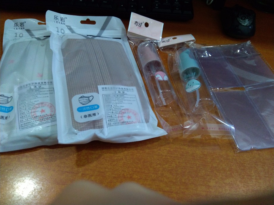 3pcs Masker Holder Tempat Masker Mika Transparan Import