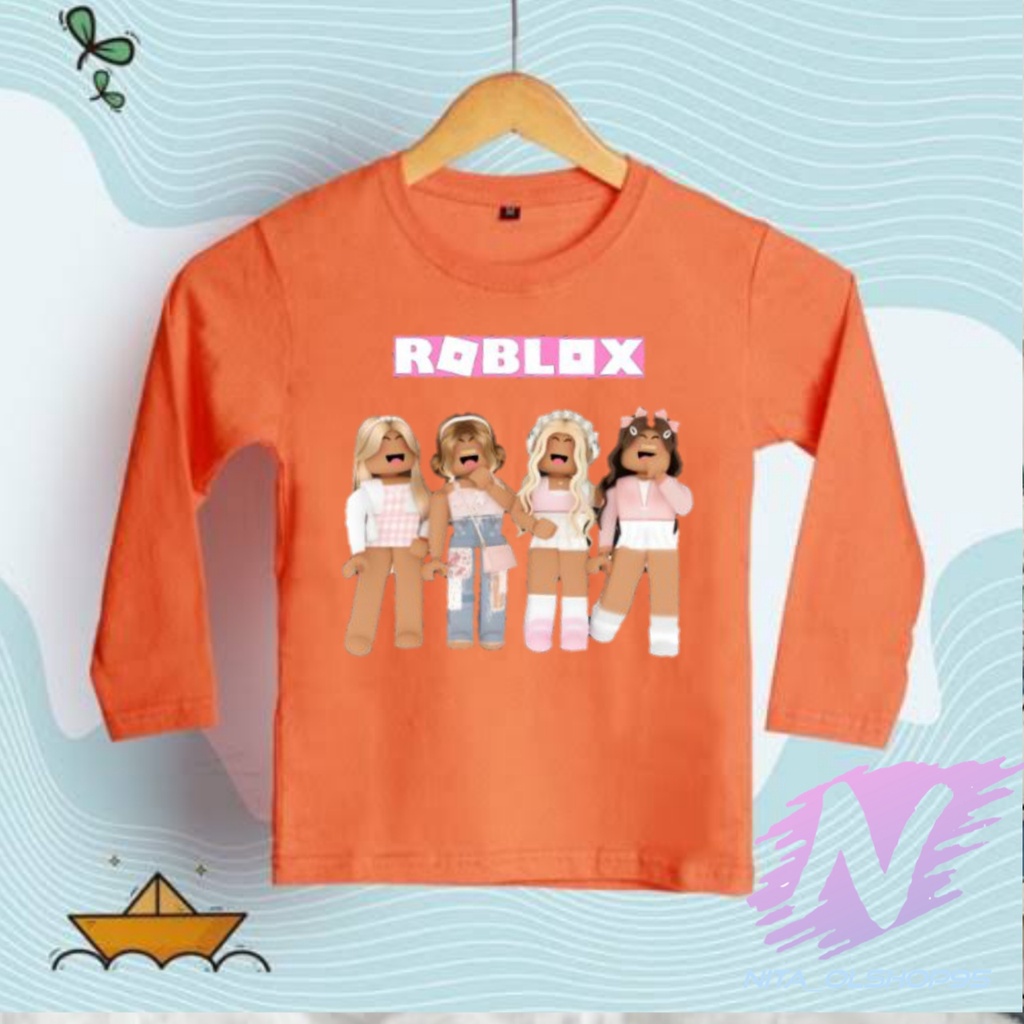 ROBLOX GIRL TERBARU baju kaos anak lengan panjang roblox terbaru