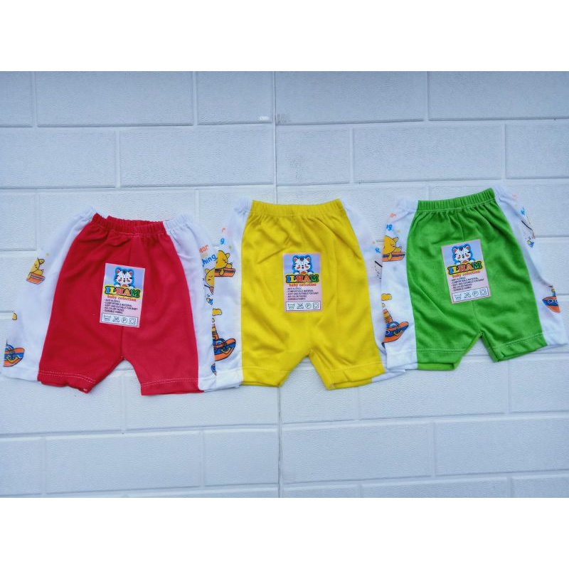 12Pcs Celana Strip Bayi umur  0-12blm