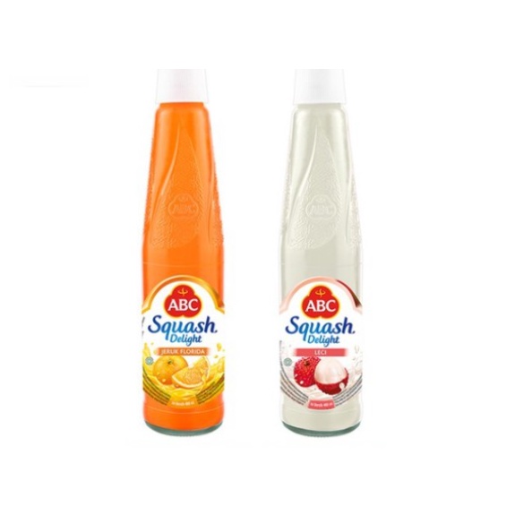 

ABC Sirop Sirup Syrup Squash Botol 460ML Orange / Leci