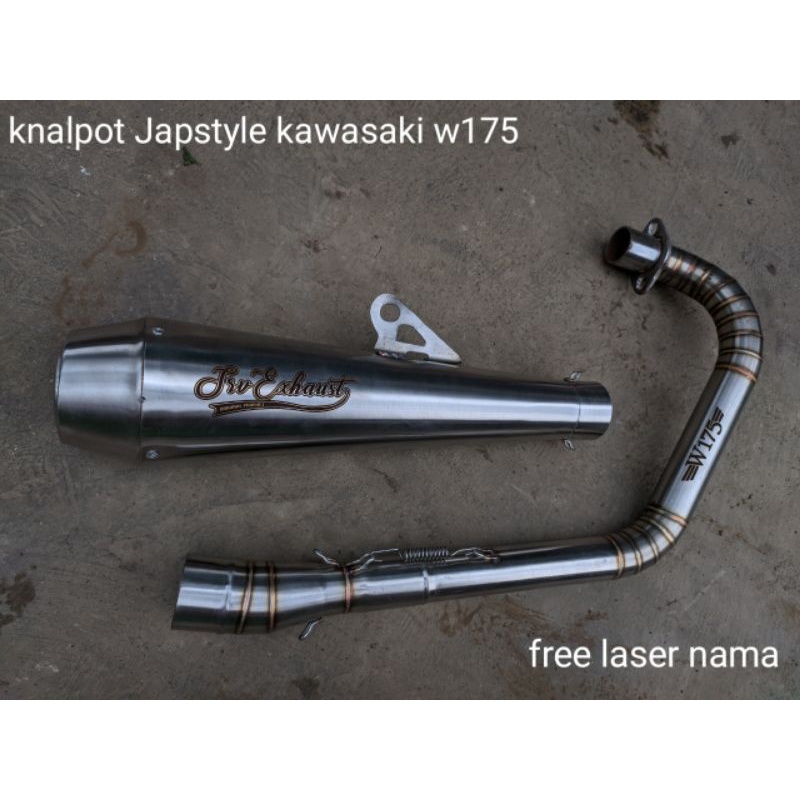 Knalpot custom japstyle kawasaki w175 knalpot racing kawasaki w175 SE