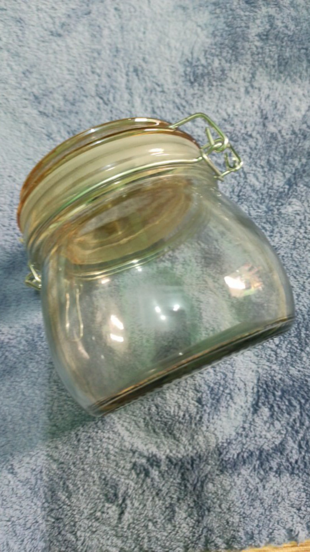 Hermetico Jar 500 Ml Tutup Warna | Toples Kaca Tutup Kait | Jar Kaca