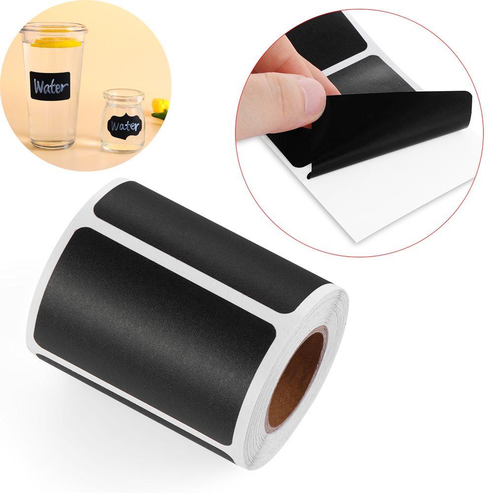 Solighter 120pcs/roll Label Stiker Dapur Selai Toples Bumbu Blackboard Label