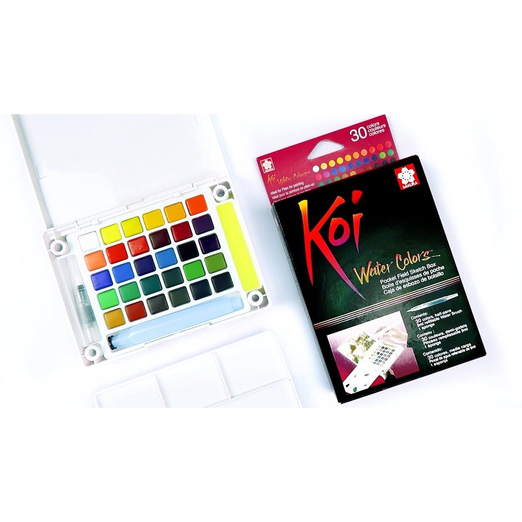 

Sakura Koi Watercolors Water Color Cat Air 30 Warna Colors Watercolor Colours
